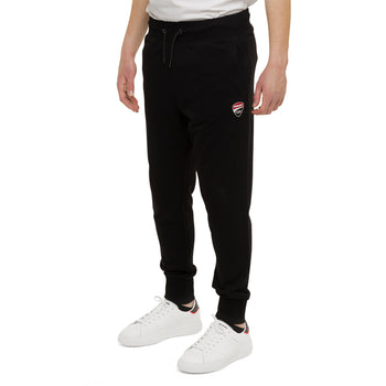 Pantaloni neri da uomo con badge Ducati Corse Erasmo, Abbigliamento Sport, SKU a723000058, Immagine 0